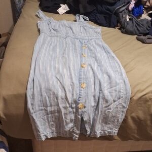 Striped Button-Down Sundress